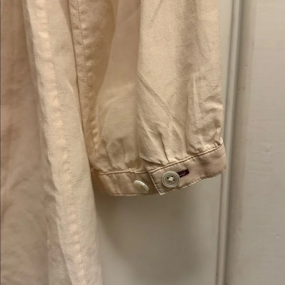 Banana Republic silk-cotton boho 3/4 sleeve Heritage Popover, Size XS - Picture 5 of 8